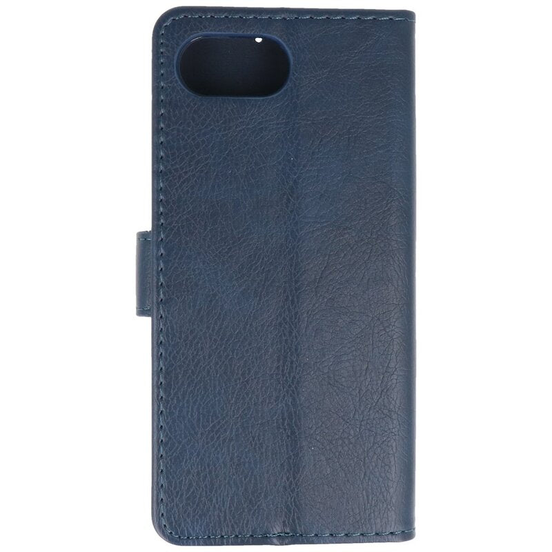 Bookstyle Wallet Cases Hoesje voor iPhone 16e Navy