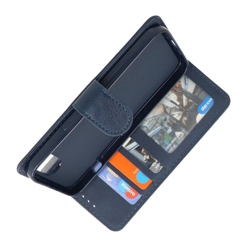 Bookstyle Wallet Cases Hoesje voor iPhone 16e Navy