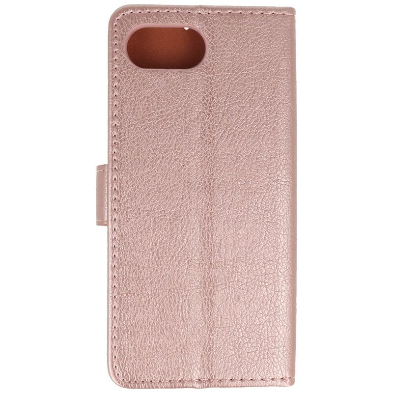 Bookstyle Wallet Cases Hoesje voor iPhone 16e Rose Goud