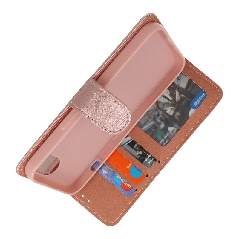 Bookstyle Wallet Cases Hoesje voor iPhone 16e Rose Goud