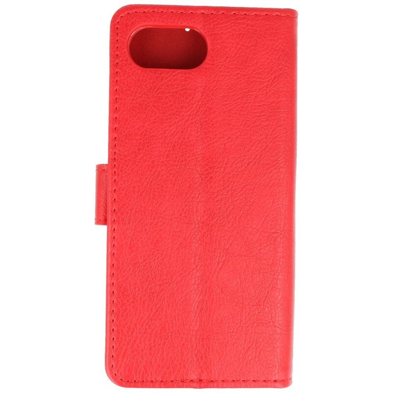 Bookstyle Wallet Cases Hoesje voor iPhone 16e Rood