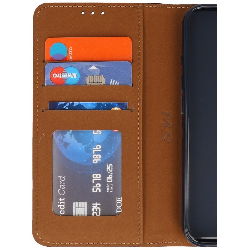 Bookstyle Wallet Cases Hoesje voor iPhone 16 Pro Max Navy