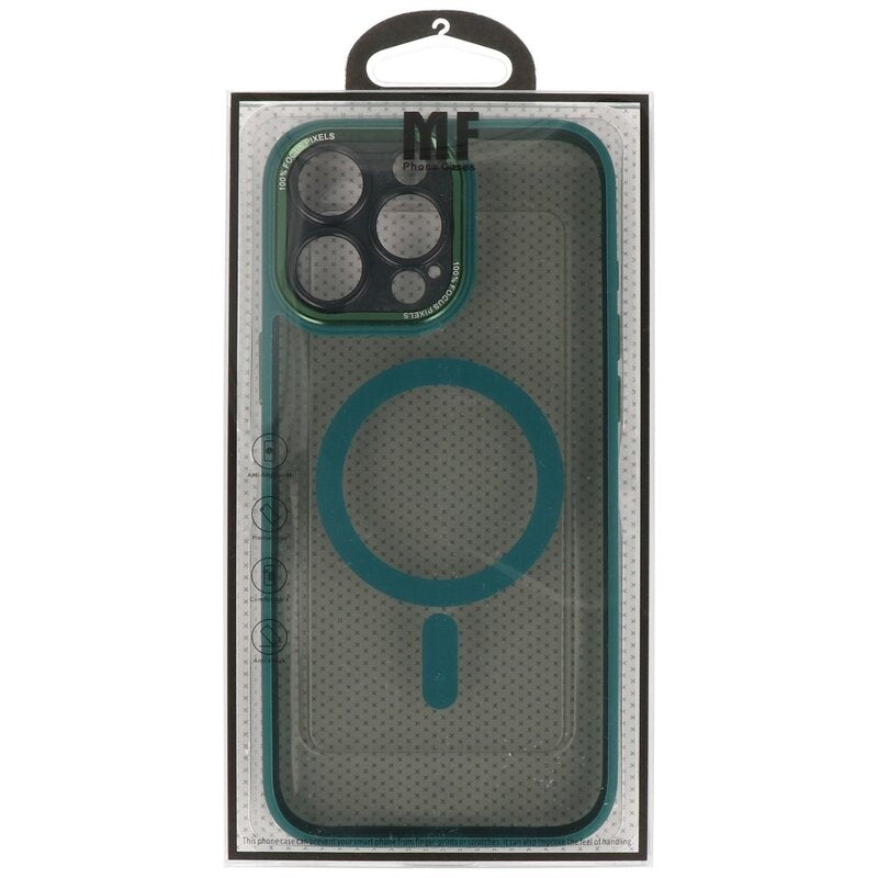 Magsafe Aluminium Camera Beschermer Hoesje voor iPhone 16 Pro Max Donker Groen