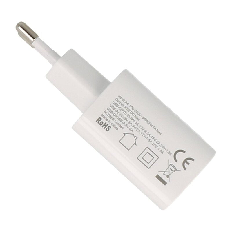 NCC Charger C222 USB A + C Charger 30W Wit