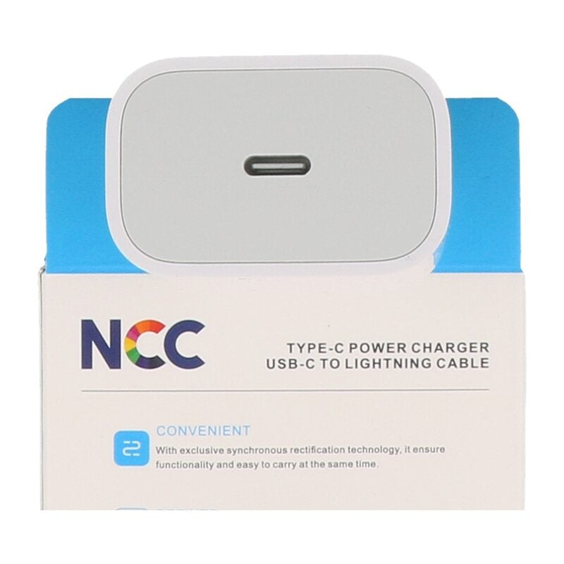NCC Charger Set C121 Type-C to Lightning 20W Wit