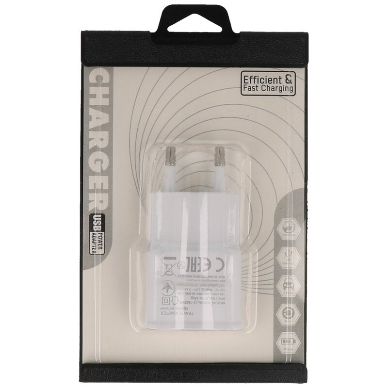 USB Universal Travel Charger 2.4 A Wit