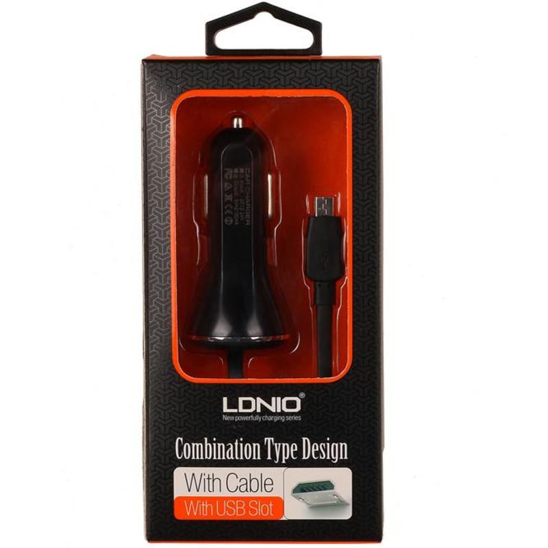 LDNIO Combination Type Design Car Charger 2.1 A