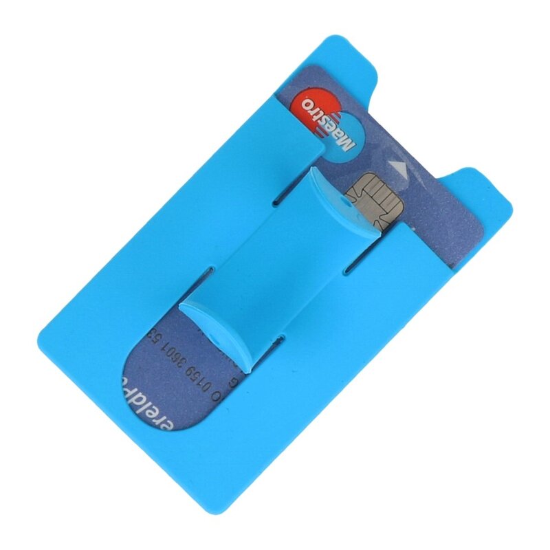 TPU Kaarthouder met Stand Functie Turquoise