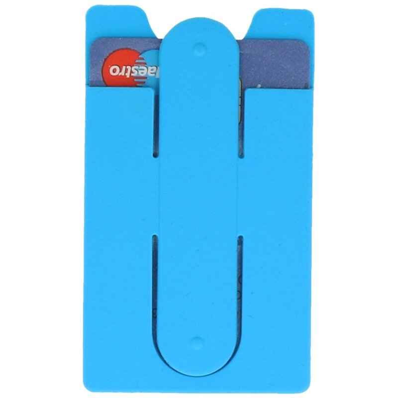 TPU Kaarthouder met Stand Functie Turquoise