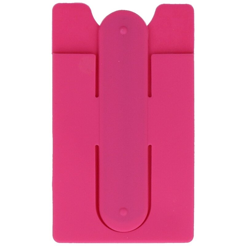 TPU Kaarthouder met Stand Functie Roze