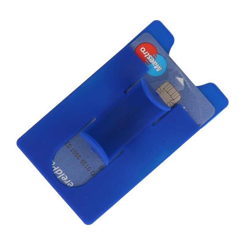 TPU Kaarthouder met Stand Functie Blauw