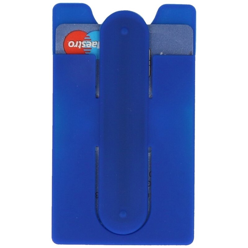 TPU Kaarthouder met Stand Functie Blauw