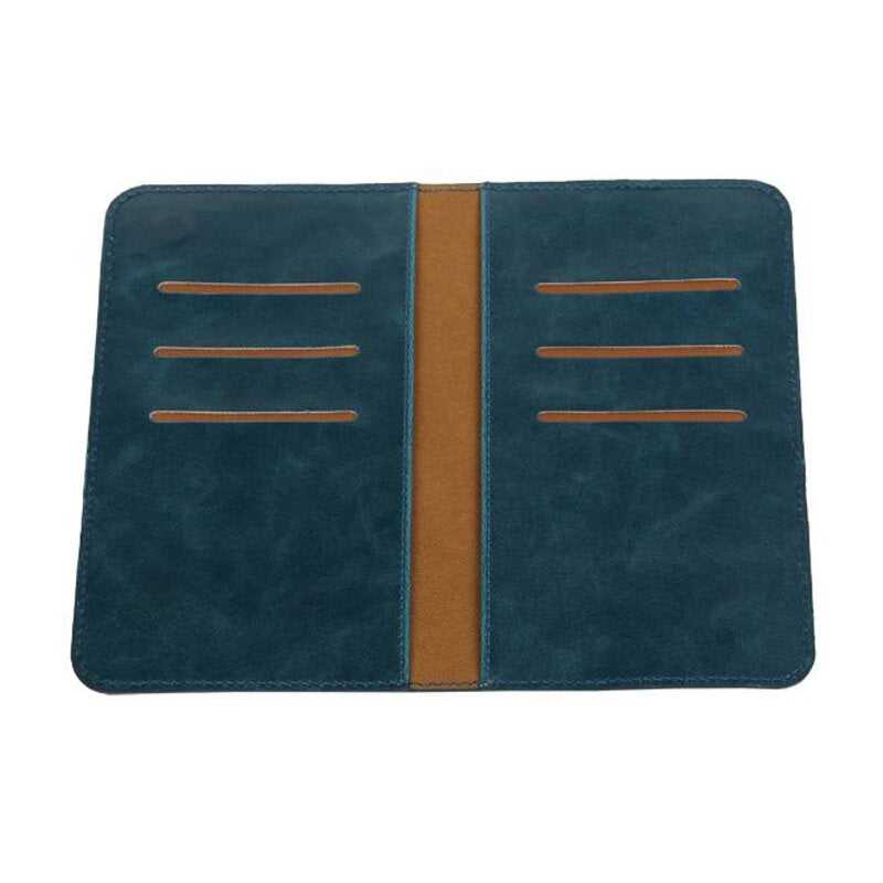 Pull Up Portemonnee Maat M Blauw