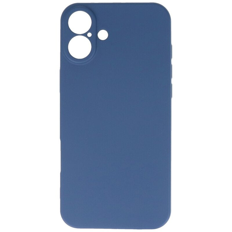 Fashion Color TPU Hoesje voor iPhone 16 Navy