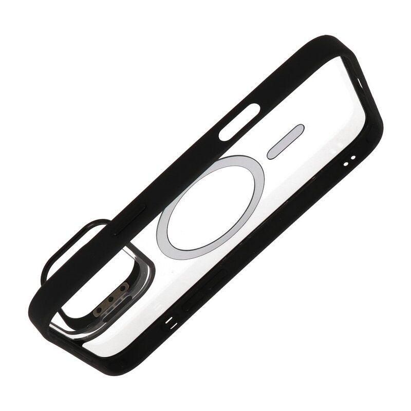 Magsafe Transparant - Camera Beschermer Case met Staande Functie voor iPhone 16 Pro Zwart