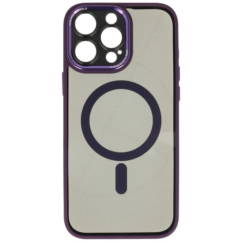 Magsafe Aluminium Camera Beschermer Hoesje voor iPhone 16 Pro Paars