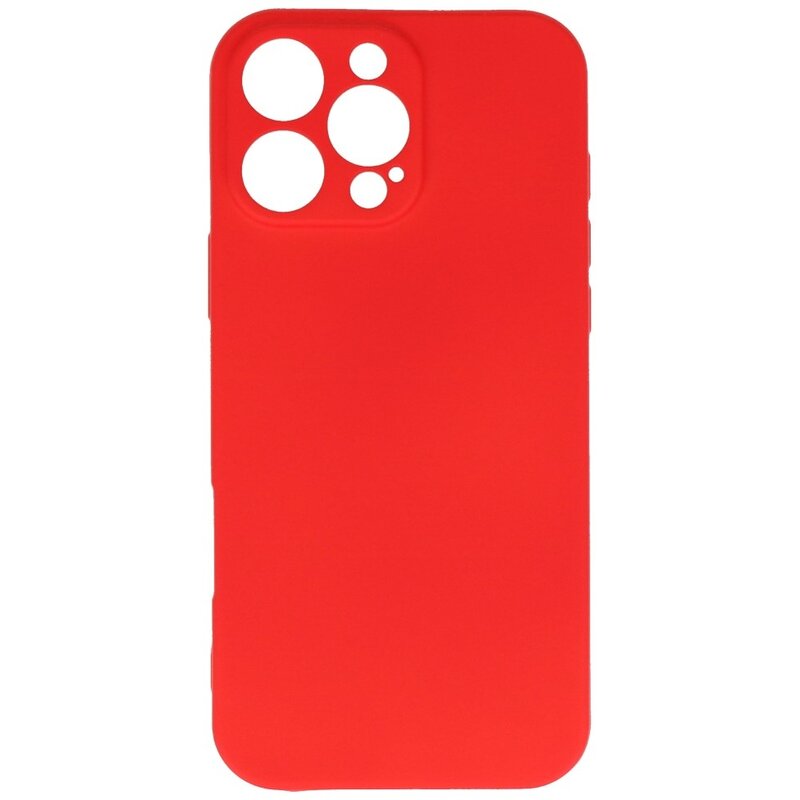Fashion Color TPU Hoesje voor iPhone 16 Pro Rood