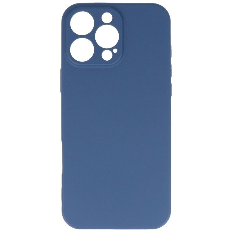 Fashion Color TPU Hoesje voor iPhone 16 Pro Navy