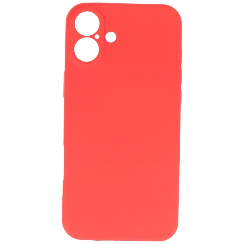Fashion Color TPU Hoesje voor iPhone 16 Rood