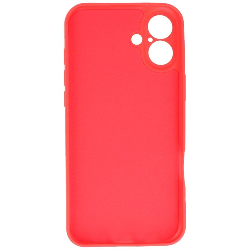 Fashion Color TPU Hoesje voor iPhone 16 Rood