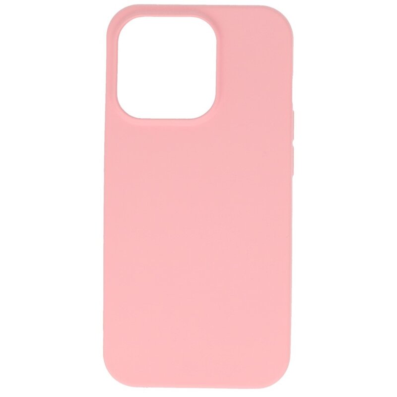 Fashion Backcover Telefoonhoesje - Color Hoesje - Geschikt voor iPhone 15 Pro Max - Roze
