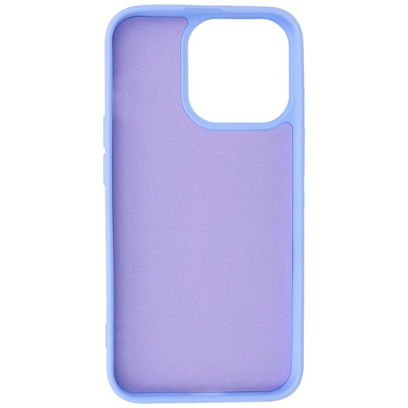Fashion Backcover Telefoonhoesje - Color Hoesje - Geschikt voor iPhone 15 Pro Max - Paars
