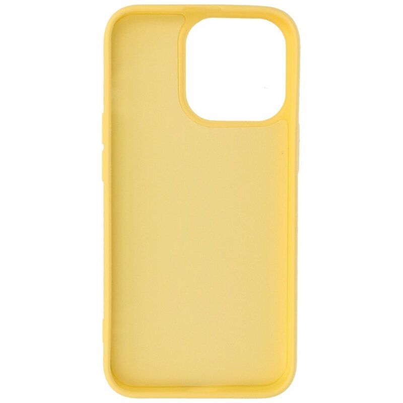 Fashion Backcover Telefoonhoesje - Color Hoesje - Geschikt voor iPhone 15 Pro Max - Geel