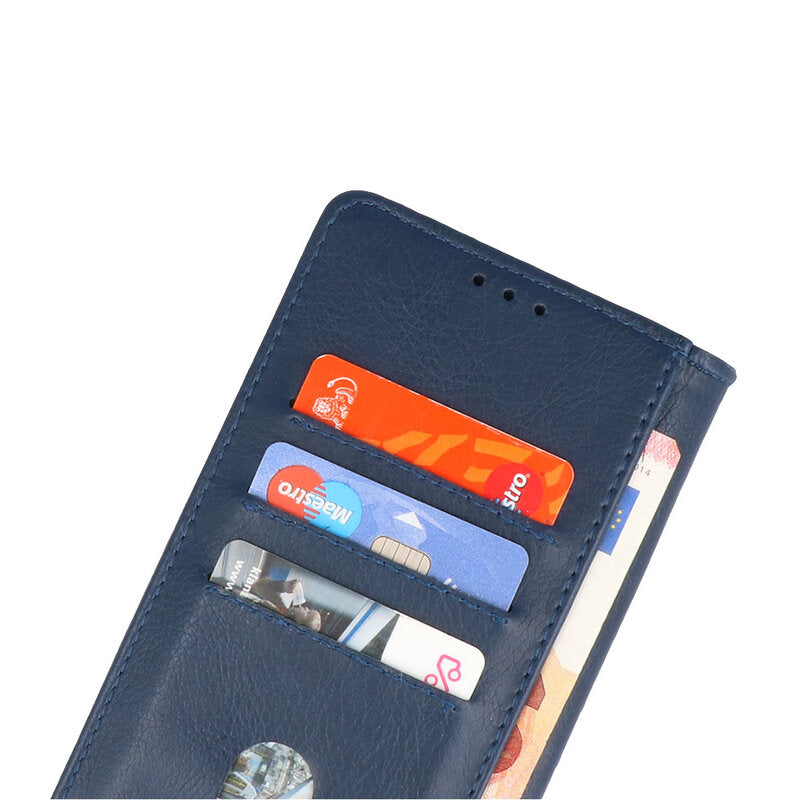 Bookstyle Wallet Cases Hoesje voor iPhone 15 Pro Navy