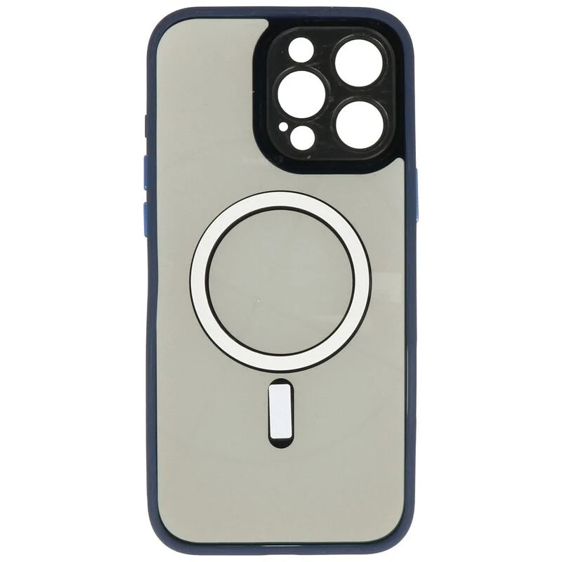 Magsafe Aluminium Camera Beschermer Hoesje voor iPhone 15 Pro Blauw