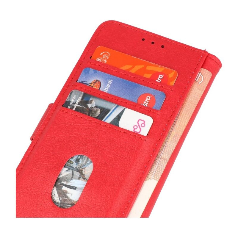 Bookstyle Wallet Cases Hoesje voor iPhone 15 Pro Rood