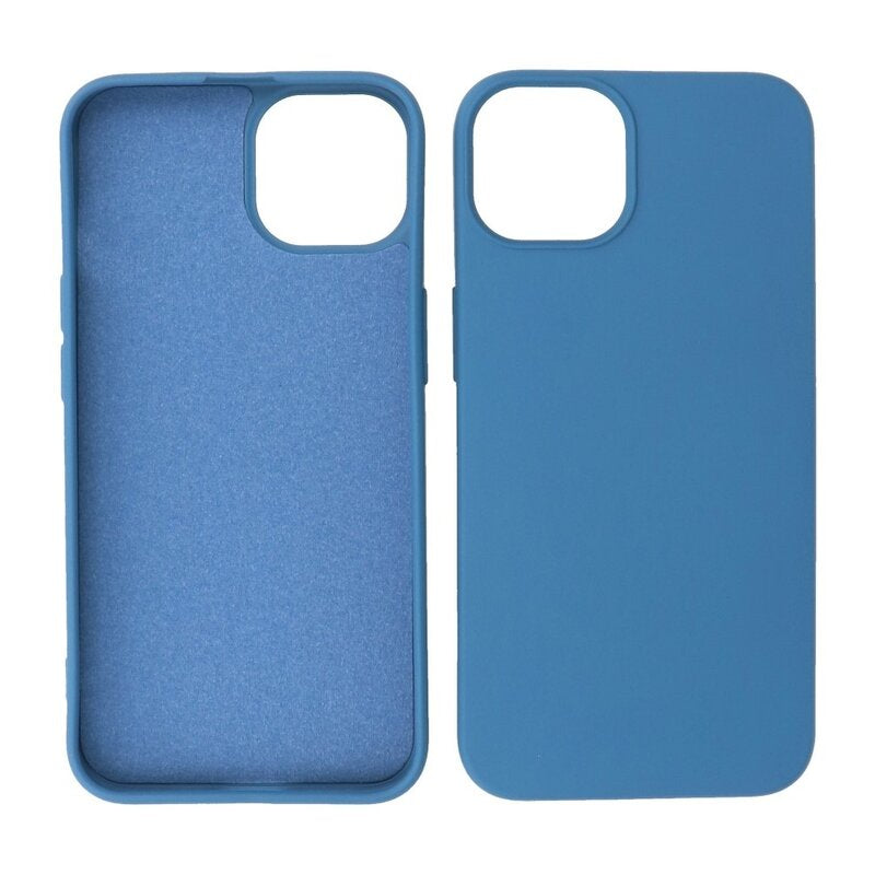 Fashion Backcover Telefoonhoesje - Color Hoesje - Geschikt voor iPhone 15 Plus - Navy