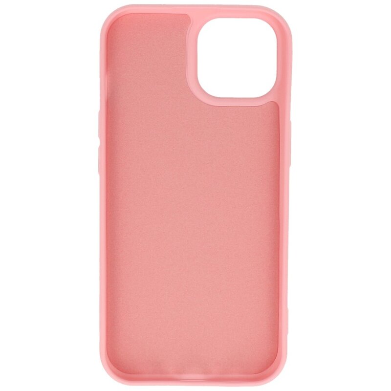 Fashion Backcover Telefoonhoesje - Color Hoesje - Geschikt voor iPhone 15 Plus - Roze