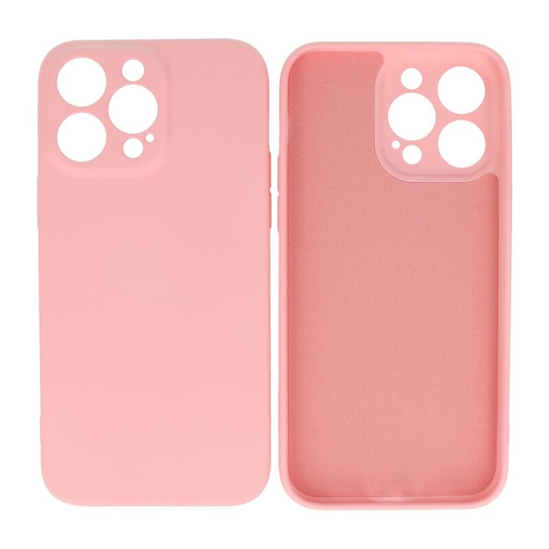 Fashion Color TPU Hoesje iPhone 14 Pro Max Roze