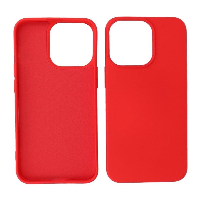 Fashion Color TPU Hoesje iPhone 14 Pro Max Rood
