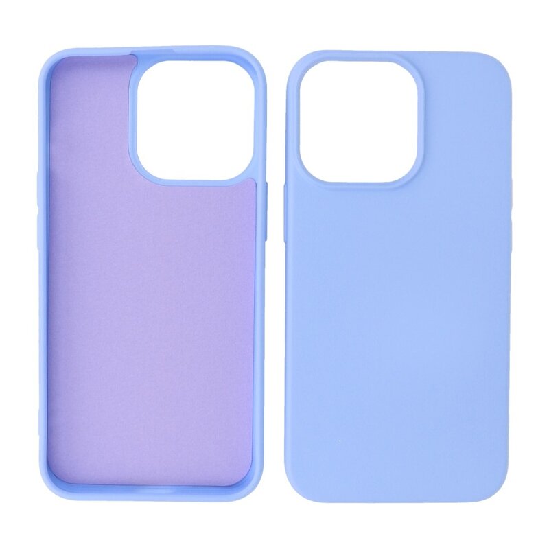 Fashion Color TPU Hoesje iPhone 14 Pro Max Paars