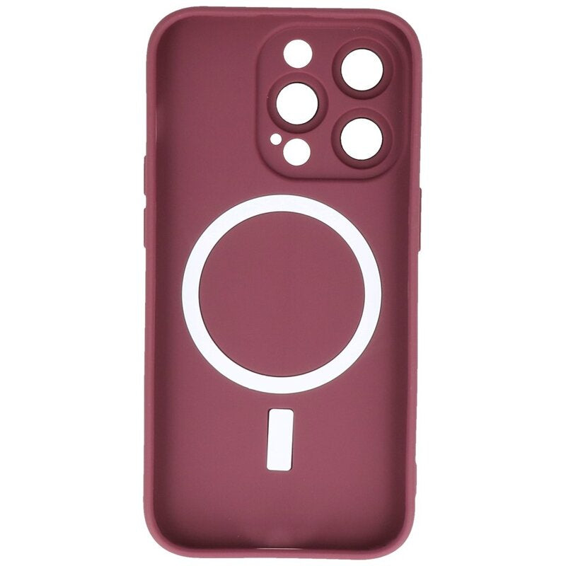 MagSafe Hoesje met Camera Beschermer voor iPhone 14 Pro Max Bruin