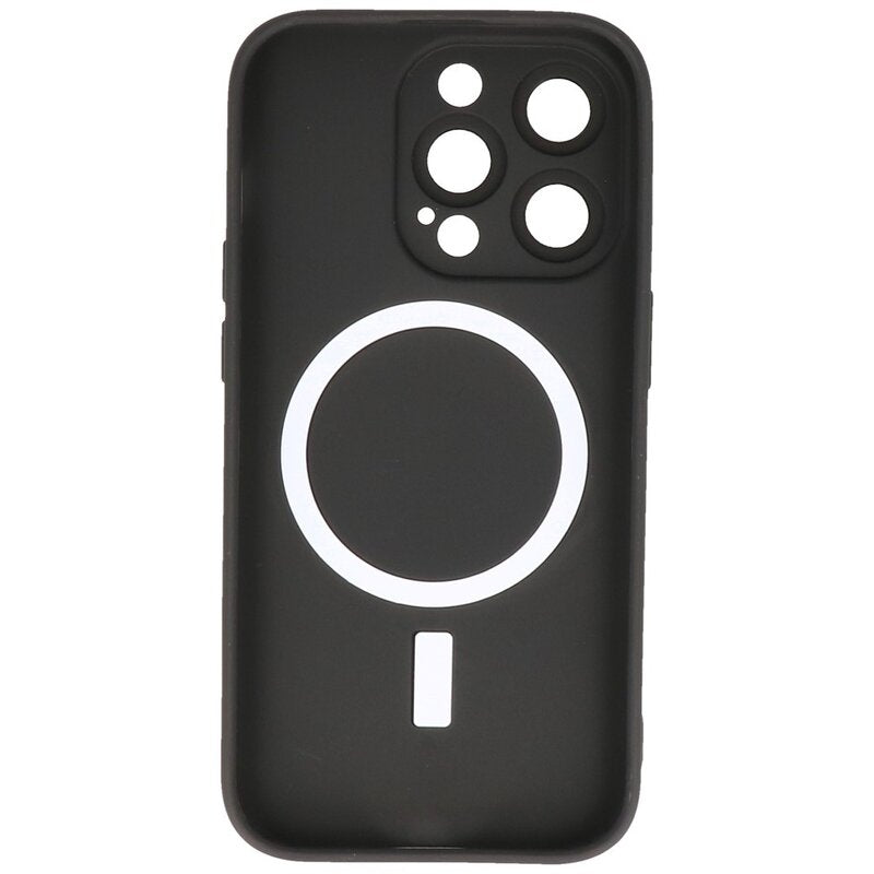 MagSafe Hoesje met Camera Beschermer voor iPhone 14 Pro Max Zwart