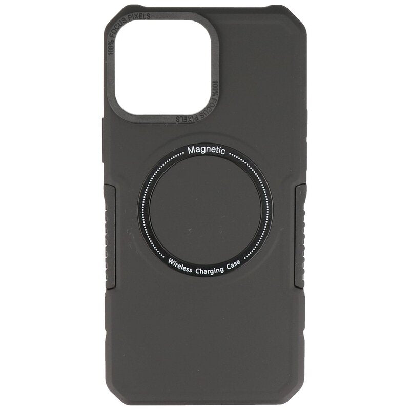 Magnetic Charging Case voor iPhone 14 Pro Zwart