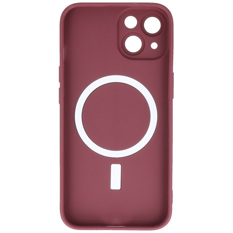 MagSafe Hoesje met Camera Beschermer voor iPhone 14 Plus Bruin