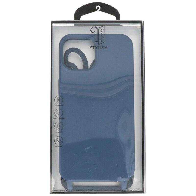 2.5 mm Hoes met Koord voor iPhone 14 Plus Navy