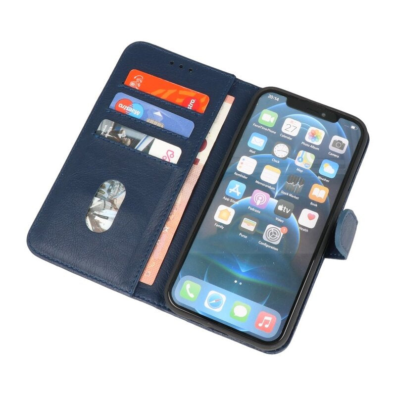 Bookstyle Wallet Cases Hoesje voor iPhone 14 Plus Navy