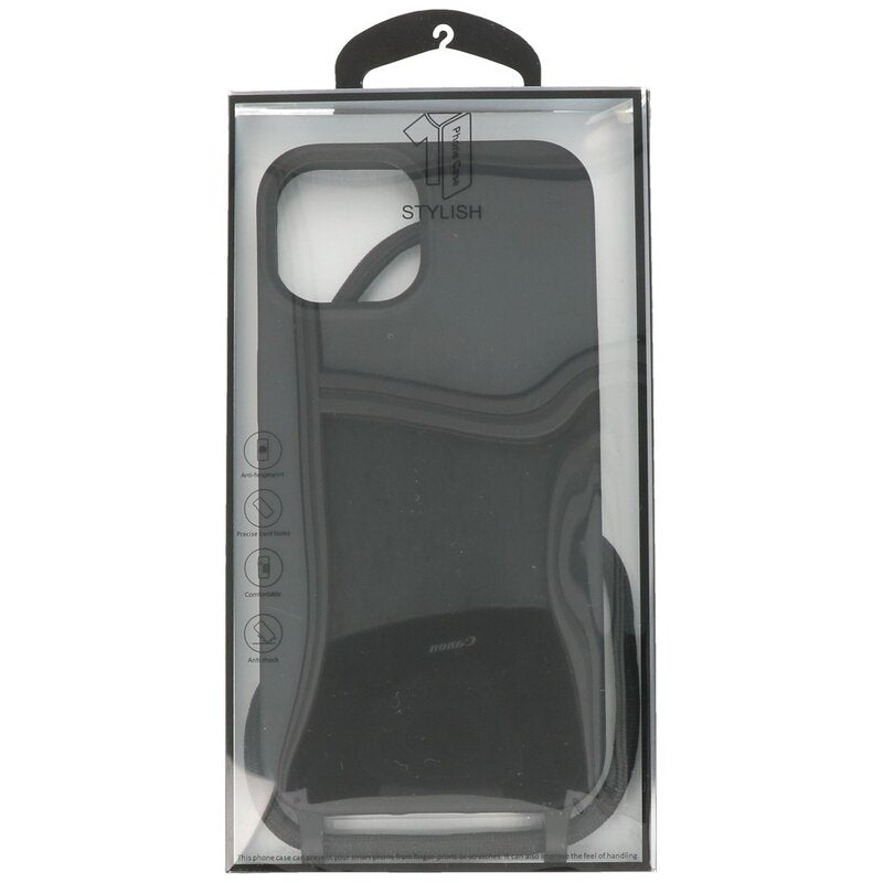 2.5 mm Hoes met Koord voor iPhone 14 Plus Zwart