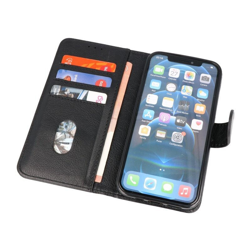 Bookstyle Wallet Cases Hoesje voor iPhone 14 Plus Zwart
