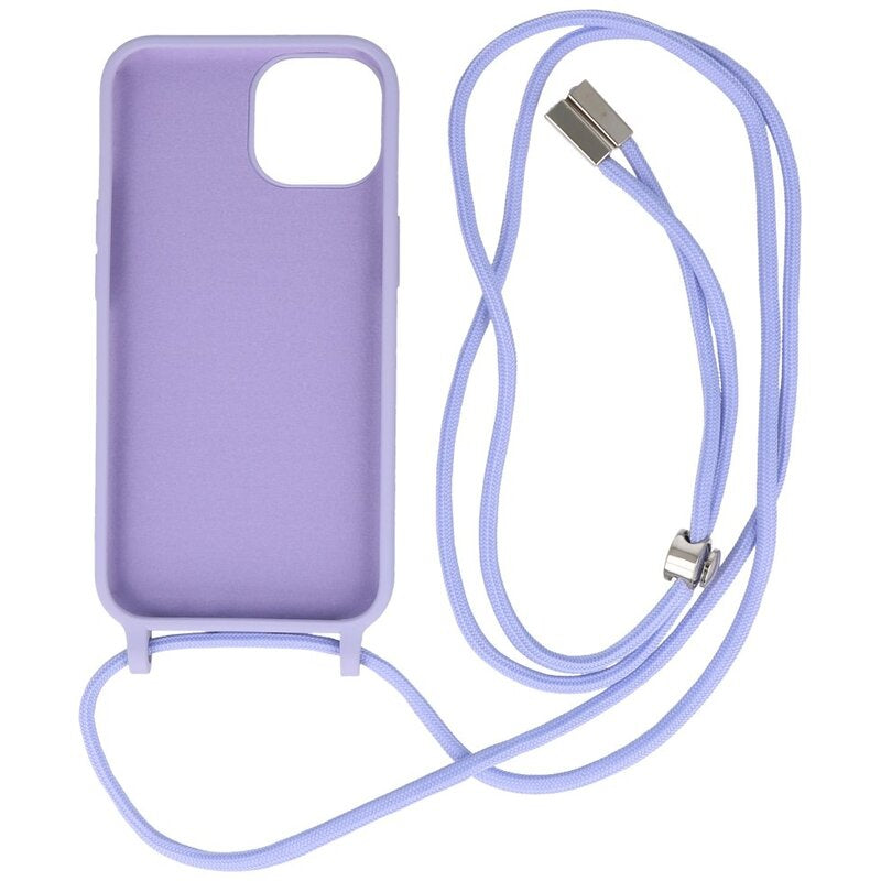 2.5 mm Hoes met Koord voor iPhone 14 Paars