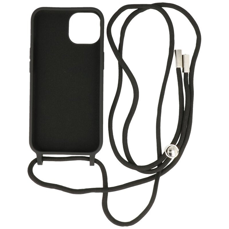 2.5 mm Hoes met Koord voor iPhone 14 Zwart