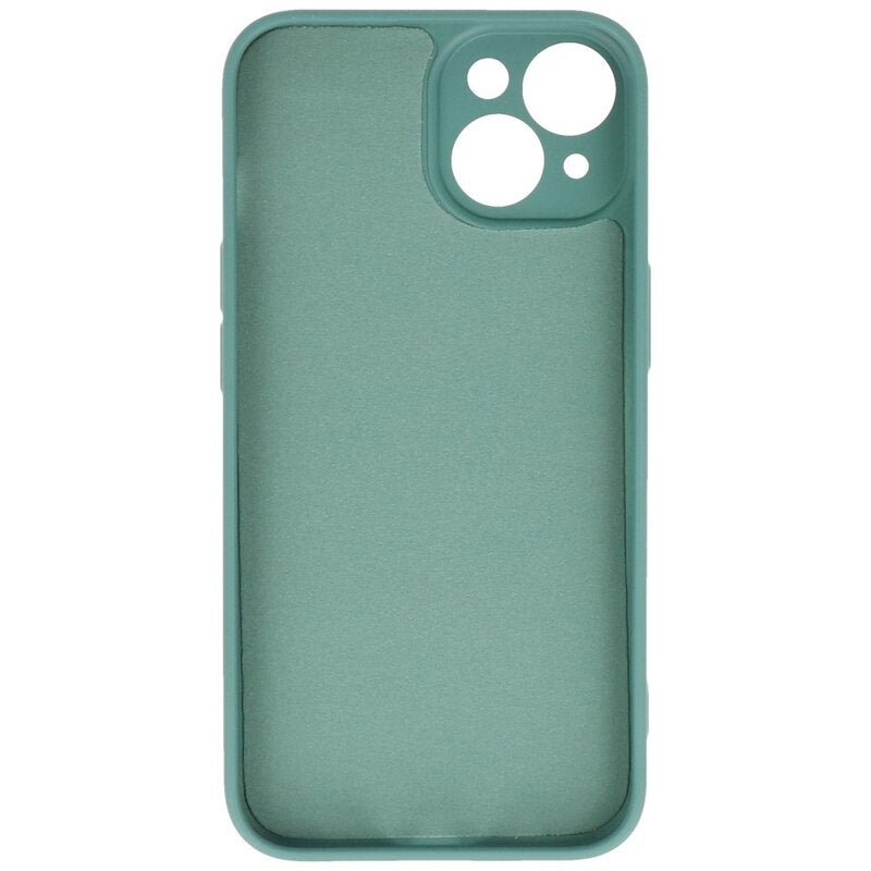 Fashion Color TPU Hoesje iPhone 14 Donker Groen
