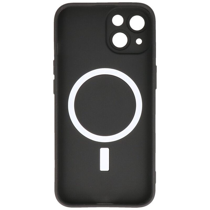 MagSafe Hoesje met Camera Beschermer voor iPhone 14 Zwart