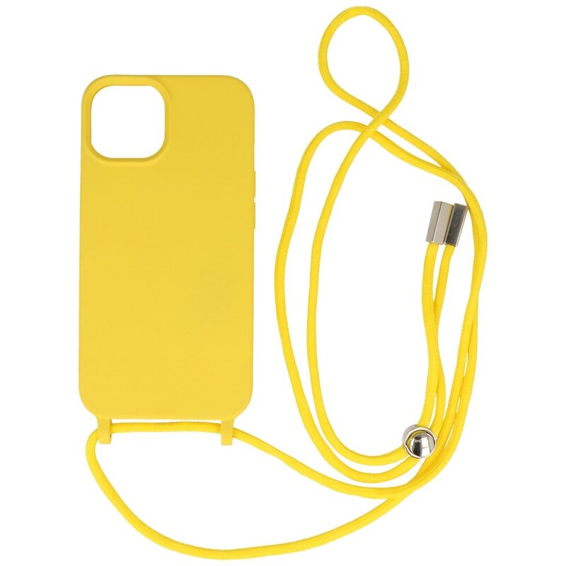 2.5 mm Hoes met Koord voor iPhone 14 Geel
