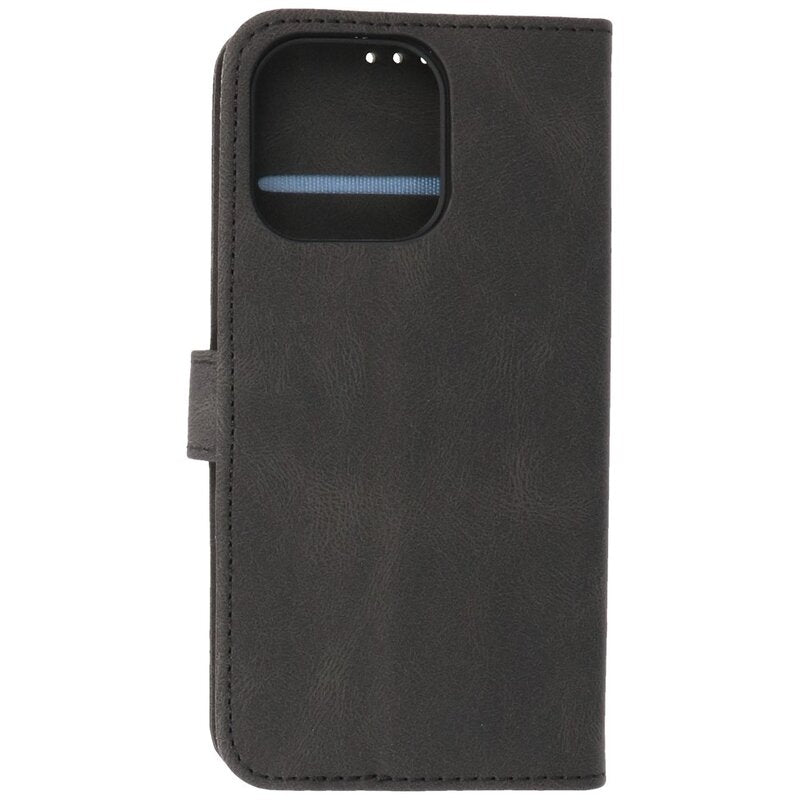 Wallet Cases Hoesje voor iPhone 13 Pro Max Zwart