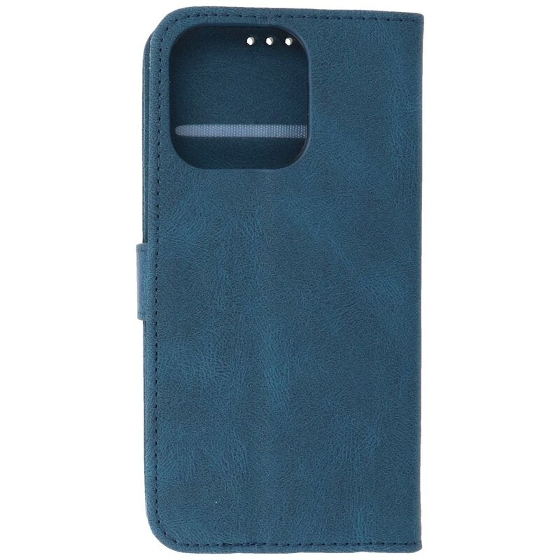 Wallet Cases Hoesje voor iPhone 13 Pro Max Blauw